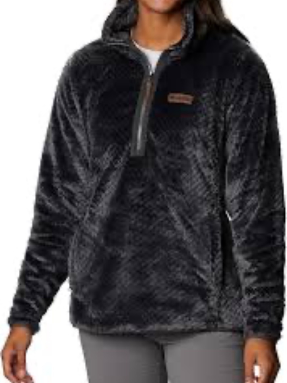 Columbia Soft Fireside‎ Black Zipup Jacket Size Small